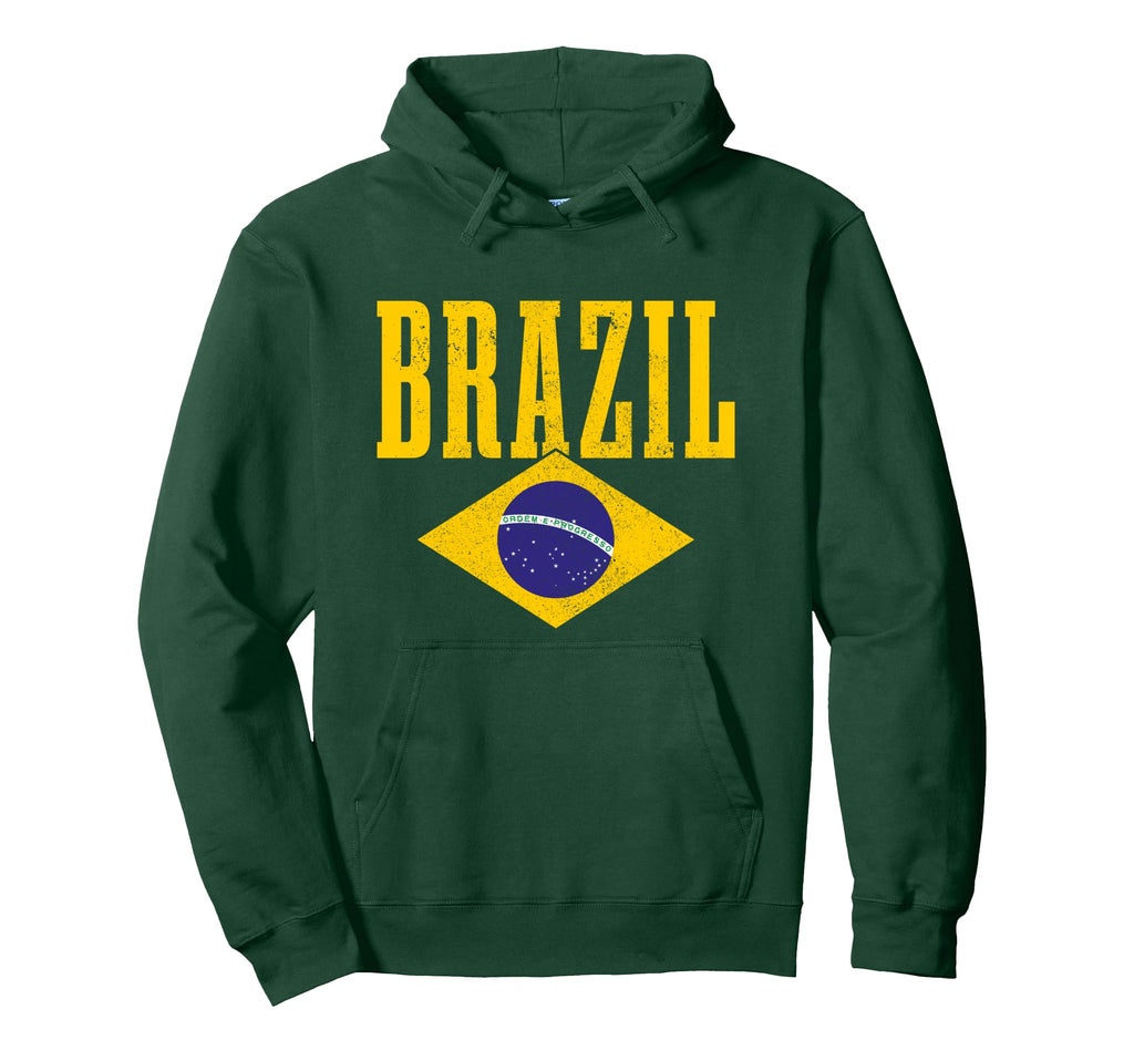 Brazil Brazilian Flag Brasil Pride Hoodie - Streetwear Style for Adults - T-Shirt, Sweatshirt, Hoodie