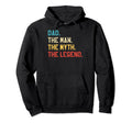 Dad Myth Legend Fathers Day Funny Hoodie - Trendy Graphic Unisex - T-Shirt, Sweatshirt, Hoodie