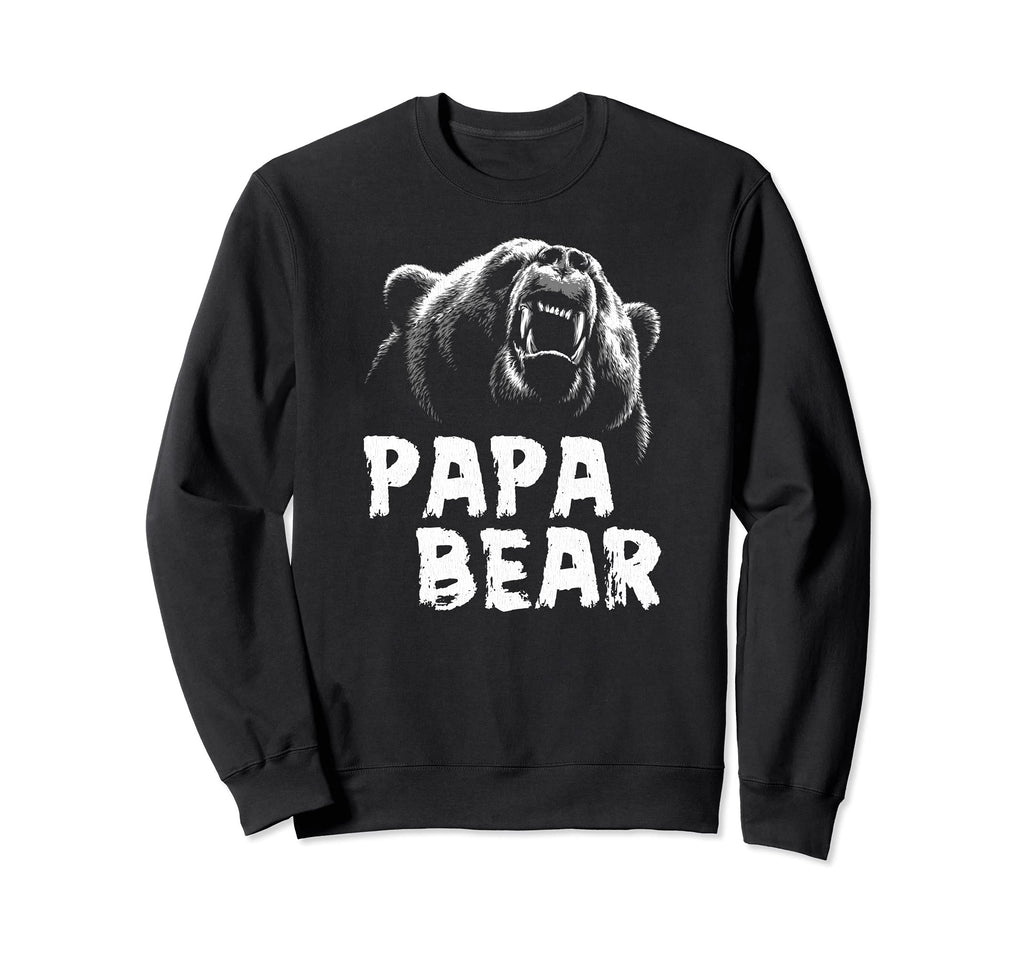 Papa Bear Dad Fathers Day Sweatshirt - Unique Graphic Unisex - T-Shirt, Sweatshirt, Hoodie