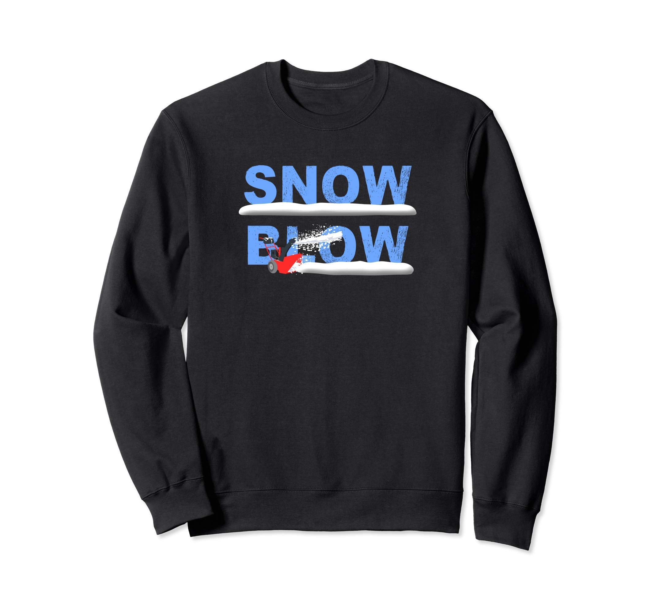 Snow Blower Blowing Machine Sweatshirt - Aesthetic Graphic Men Women - T-Shirt, Sweatshirt, Hoodie