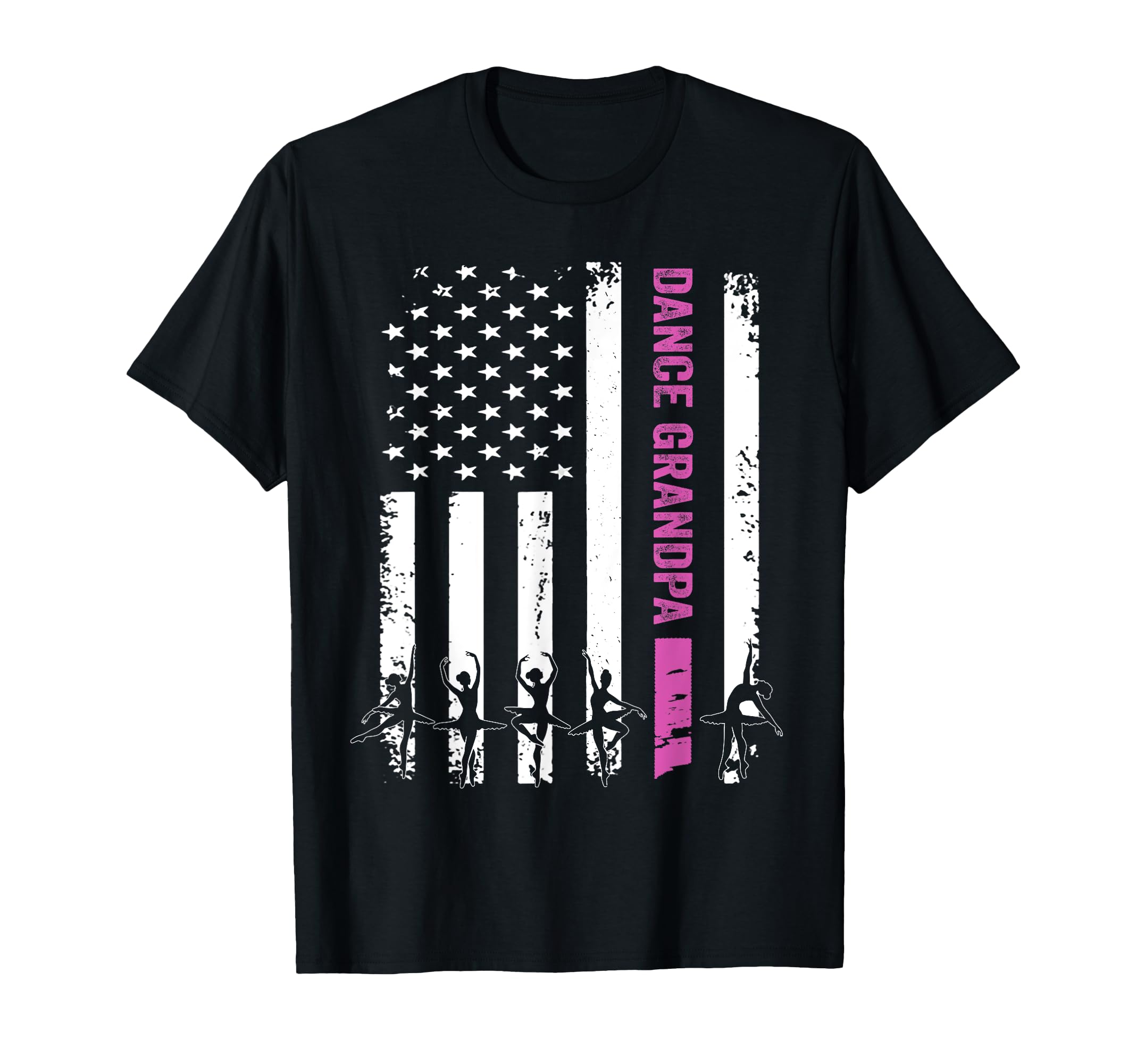 Dance Grandpa Flag Usa Love Dancer T-Shirt - Minimalist Print Men Women - T-Shirt, Sweatshirt, Hoodie