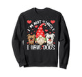 Gnome Im Not Single I Have Dogs Sweatshirt - Novelty Apparel for Adults - T-Shirt, Sweatshirt, Hoodie