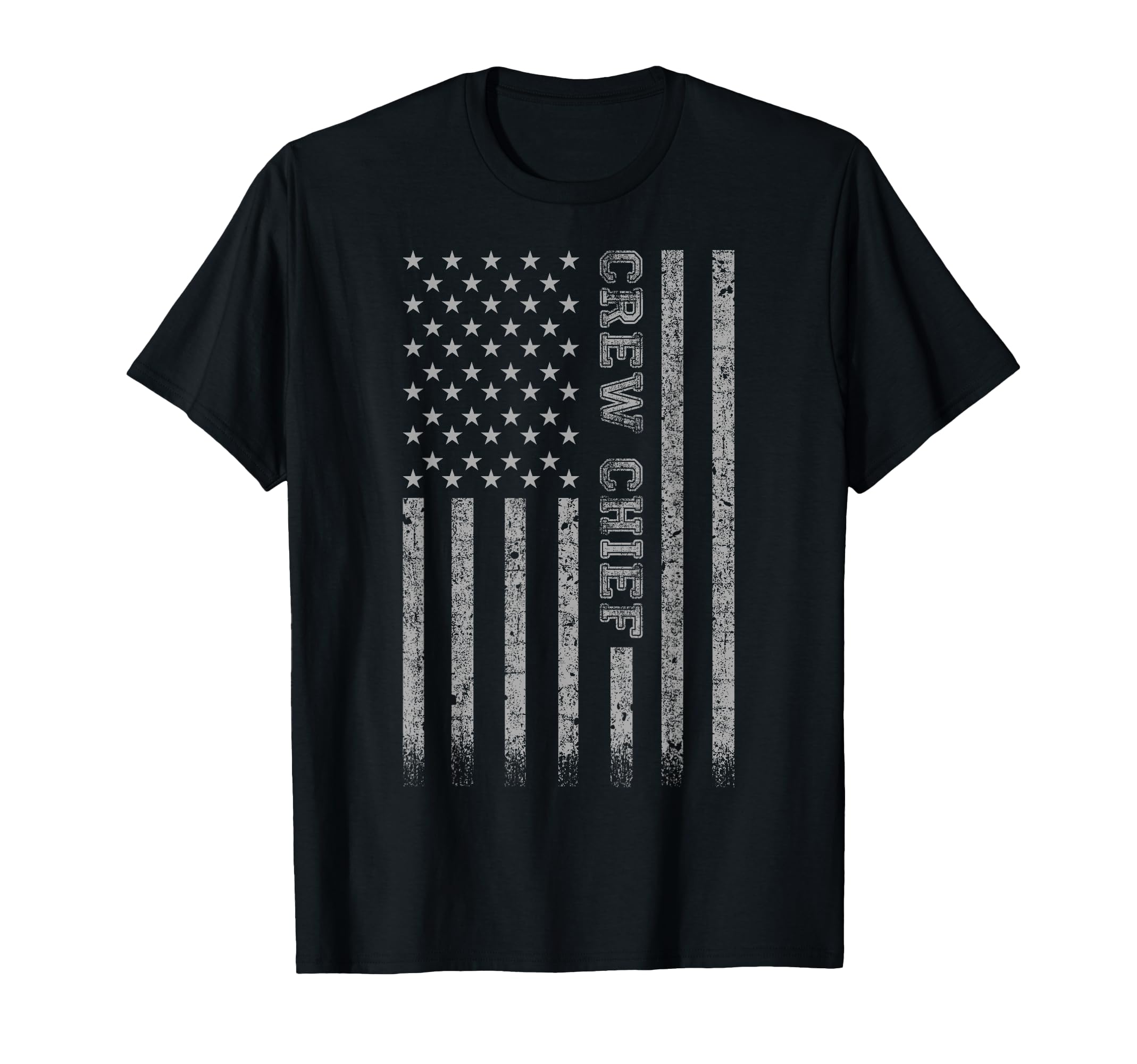 Crew Chief American Flag T-Shirt - Casual Everyday Wear Men Women - T-Shirt, Sweatshirt, Hoodie
