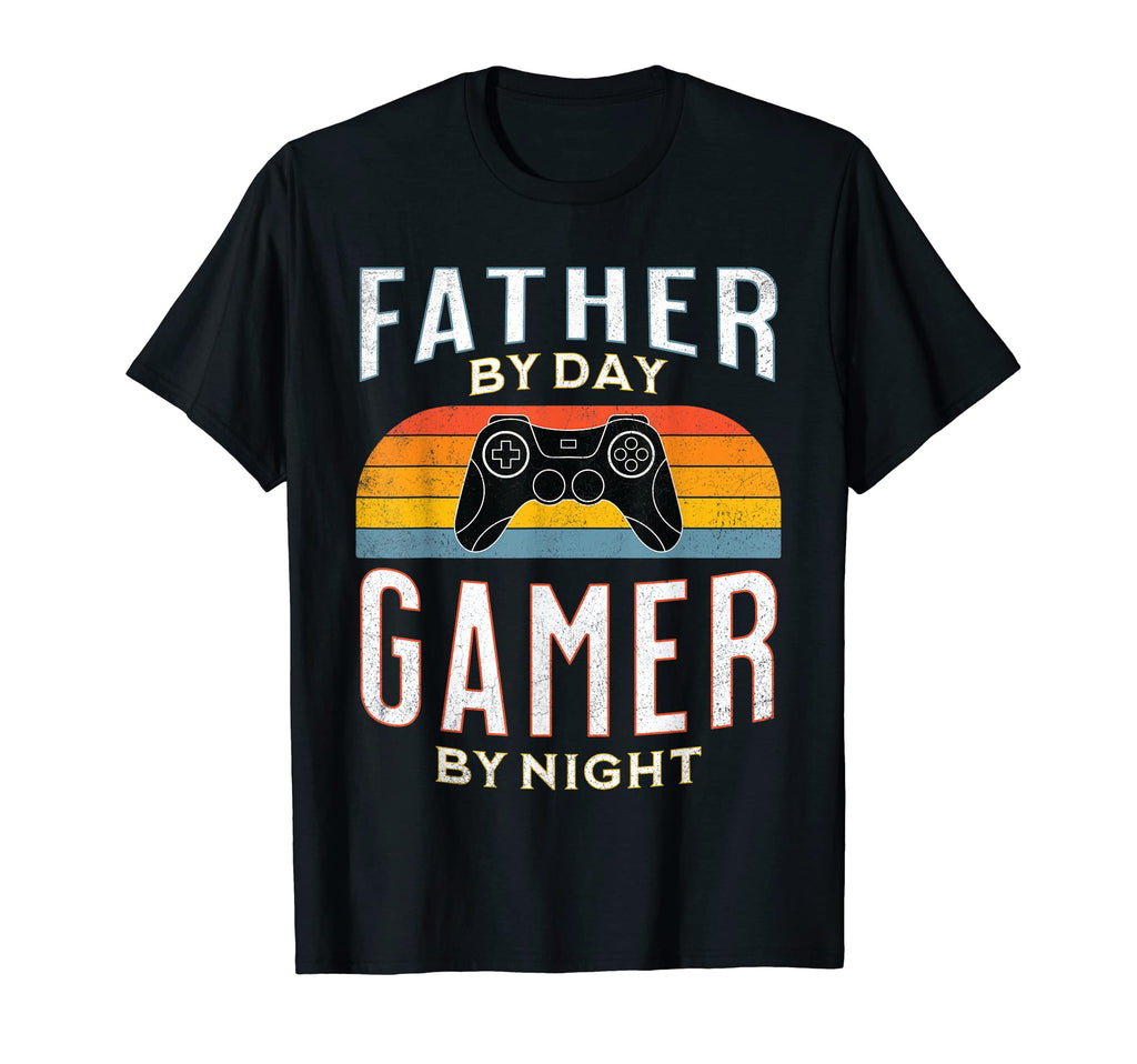 Mens Father Day Gamer Night Video T-Shirt - Minimalist Print Men Women - T-Shirt, Sweatshirt, Hoodie