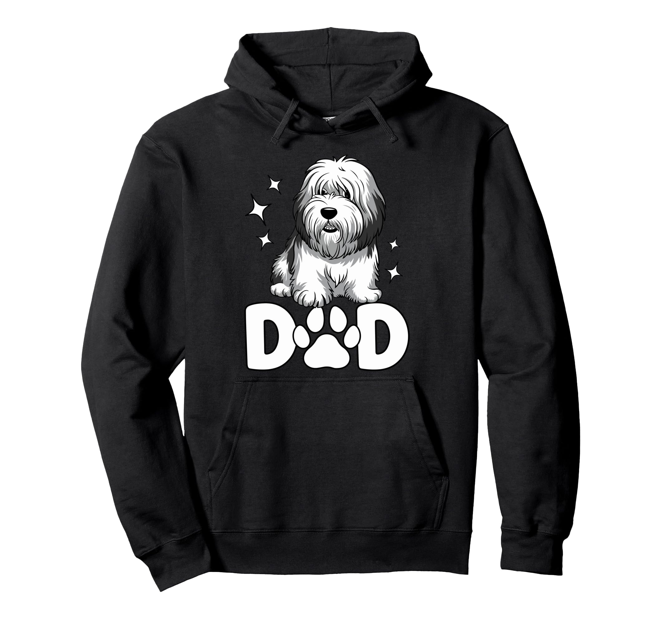 Bearded Collie Dad Dog Lover Fathers Day Hoodie - Streetwear Style Unisex - T-Shirt, Sweatshirt, Hoodie
