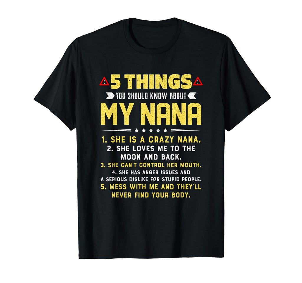 5 Things You Should Know About My T-Shirt - Fun Novelty Design Men Women - T-Shirt, Sweatshirt, Hoodie