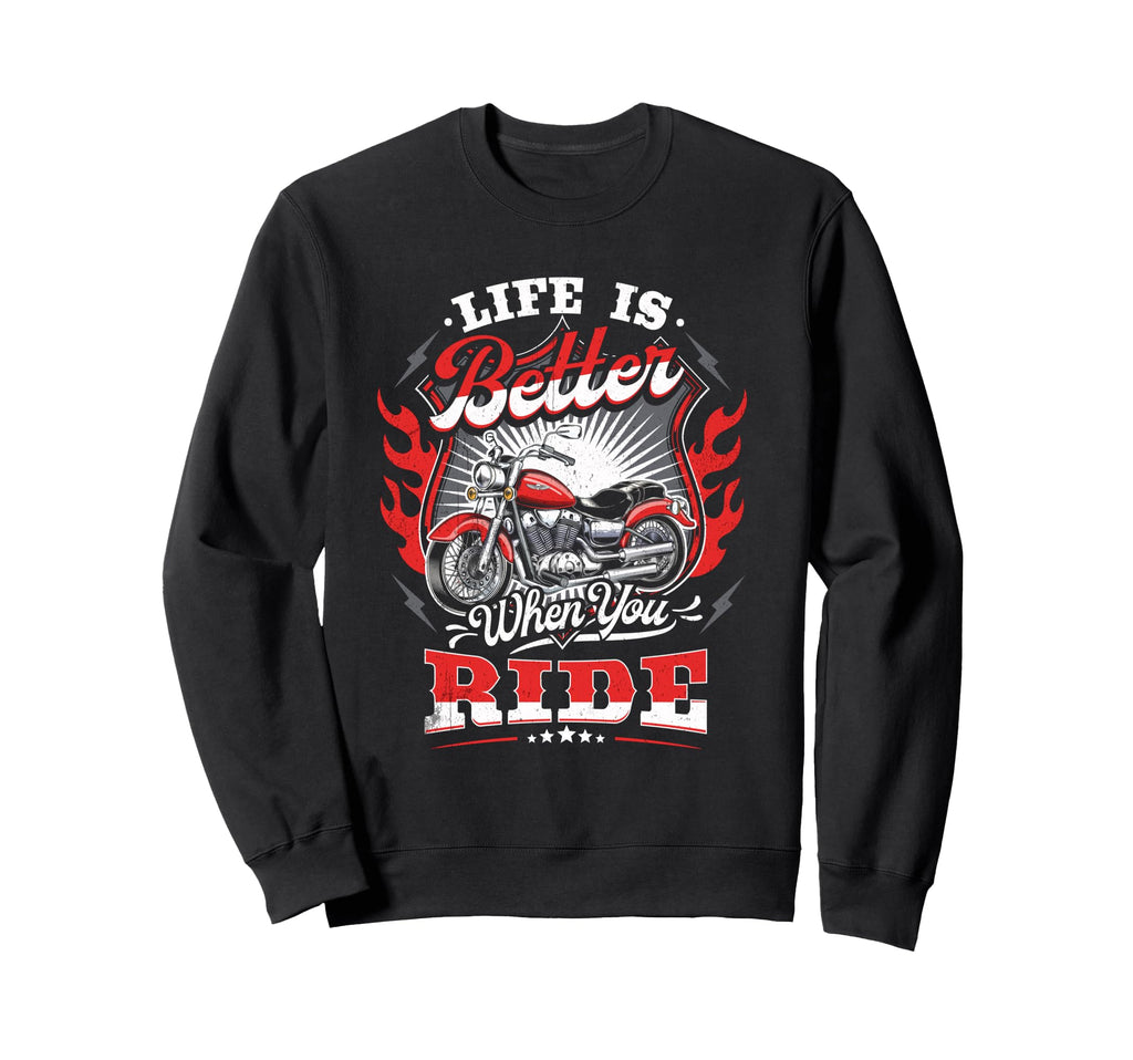 Dad Motorcycle Gifts Motorcycle Sweatshirt - Minimalist Print Unisex - T-Shirt, Sweatshirt, Hoodie
