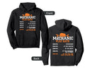 Mechanic Flat Rate Funny Mechanics Hourly Hoodie - Graphic Print Unisex - T-Shirt, Sweatshirt, Hoodie
