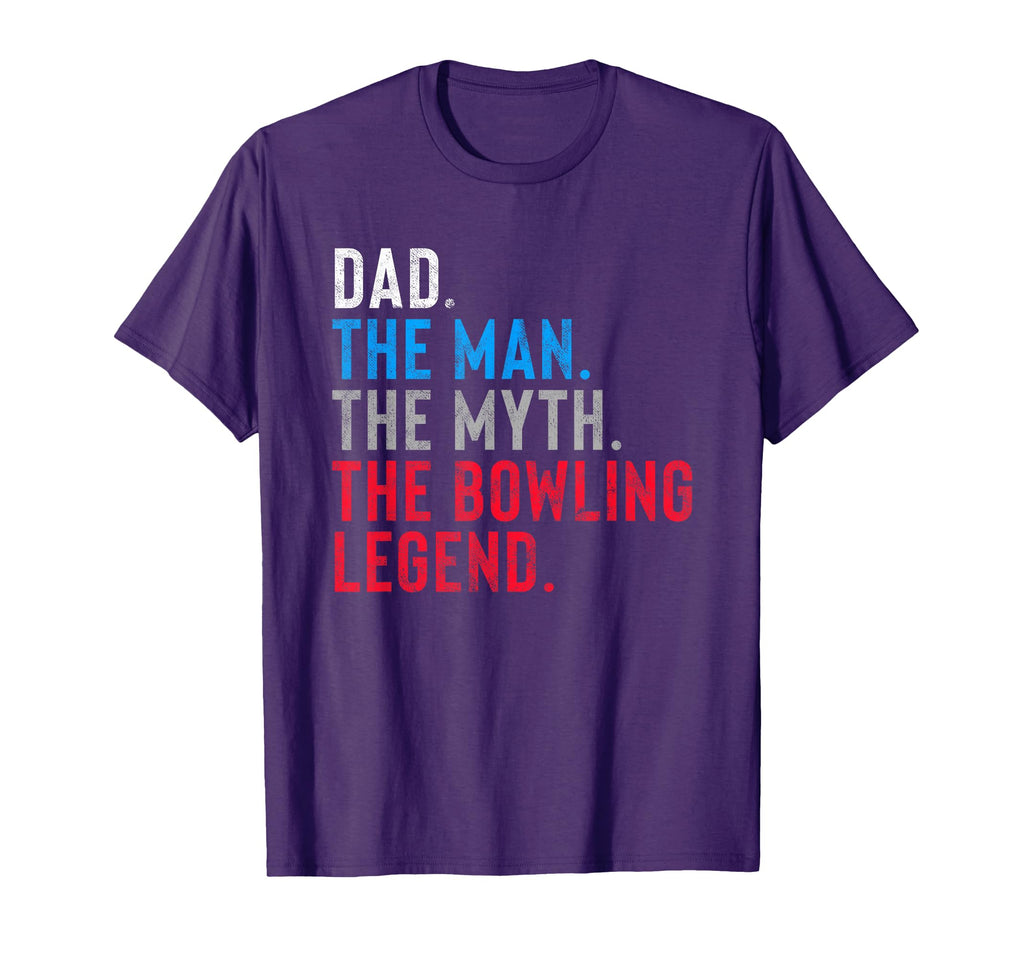 Mens Bowling Legend Gift Dads Who Bowl T-Shirt - Minimalist Print Unisex - T-Shirt, Sweatshirt, Hoodie
