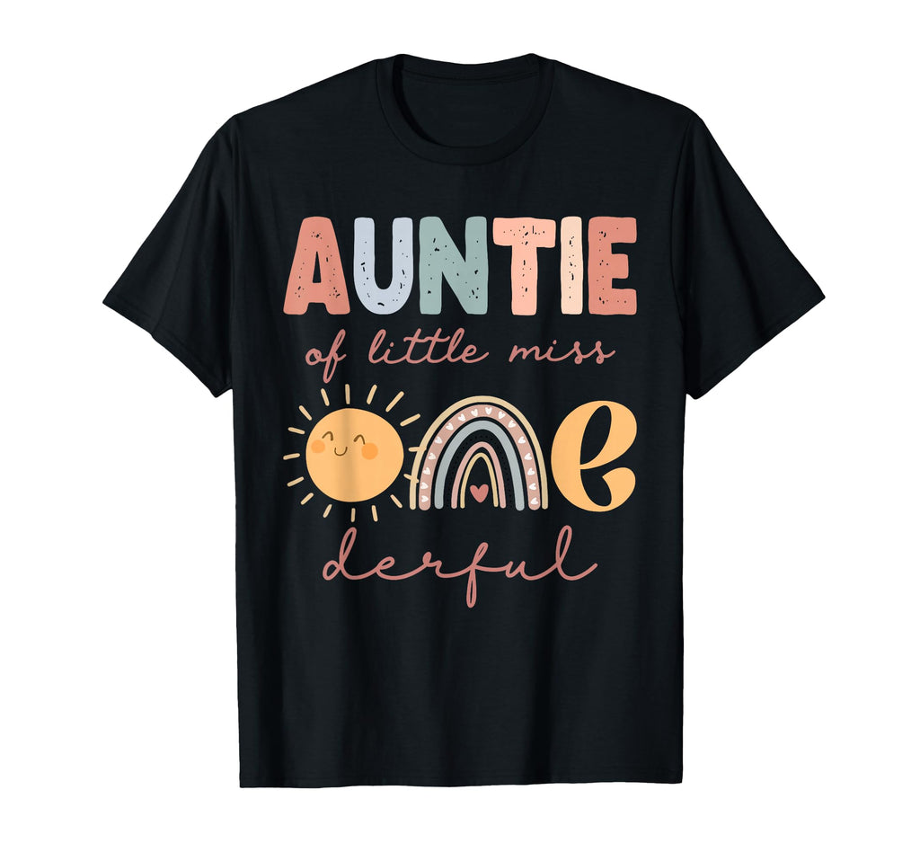 Auntie Little Miss Onederful T-Shirt - Casual Everyday Wear Men Women - T-Shirt, Sweatshirt, Hoodie