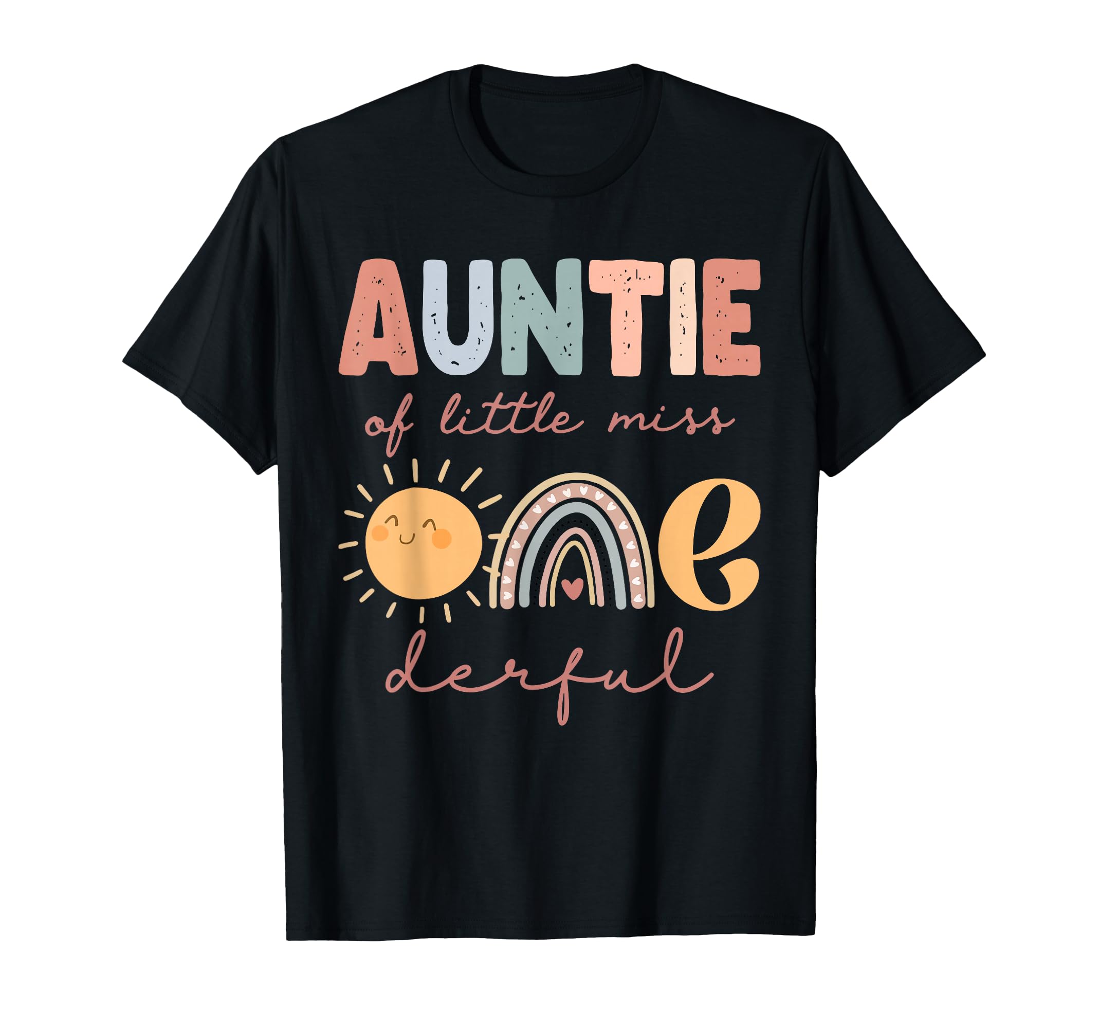 Auntie Little Miss Onederful T-Shirt - Casual Everyday Wear Men Women - T-Shirt, Sweatshirt, Hoodie