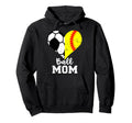 Ball Mom Heart Funny Softball Soccer Hoodie - Casual Everyday Wear Unisex - T-Shirt, Sweatshirt, Hoodie