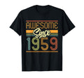 Awesome Since 1959 67Th Birthday 67 Years T-Shirt - Trendy Graphic Unisex - T-Shirt, Sweatshirt, Hoodie