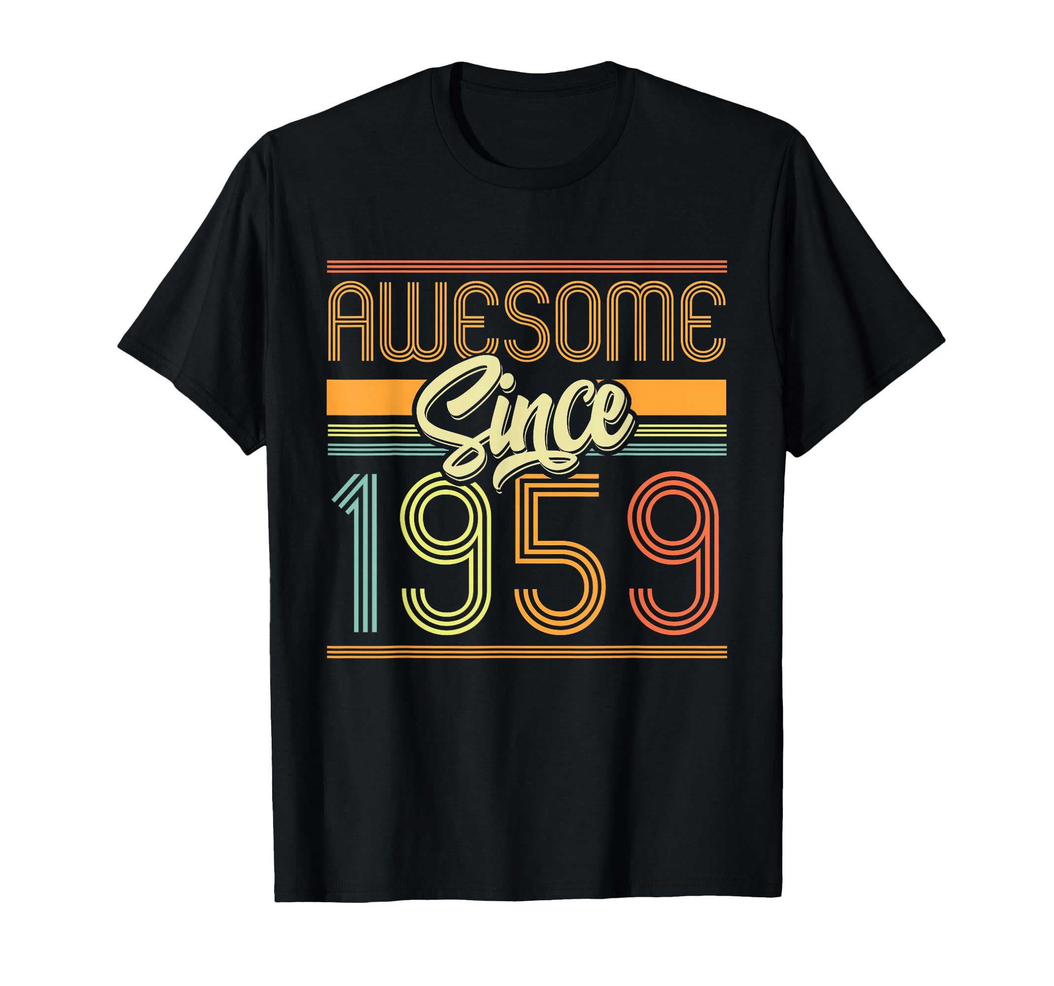 Awesome Since 1959 67Th Birthday 67 Years T-Shirt - Trendy Graphic Unisex - T-Shirt, Sweatshirt, Hoodie