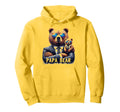 Papa Bear Funny Bears Animal Lover Dad Hoodie - Minimalist Print Unisex - T-Shirt, Sweatshirt, Hoodie