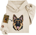 Custom Embroidered Dog Mom and Line Art Cat Image, - Adult & Kids T-Shirts, Sweatshirts & Hoodies apparel design preview 1