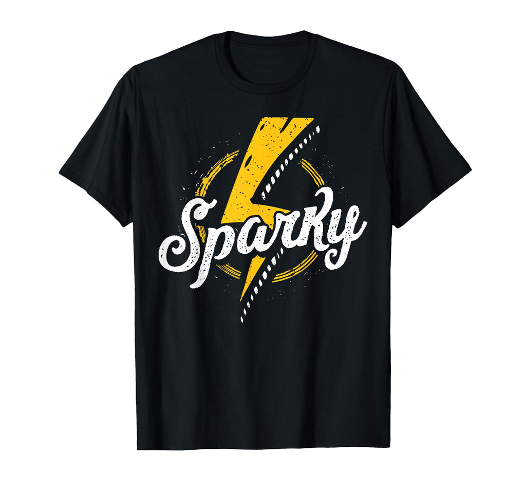 Sparky Electrician Funny Lineman Dad T-Shirt - Custom Art Print Men Women - T-Shirt, Sweatshirt, Hoodie