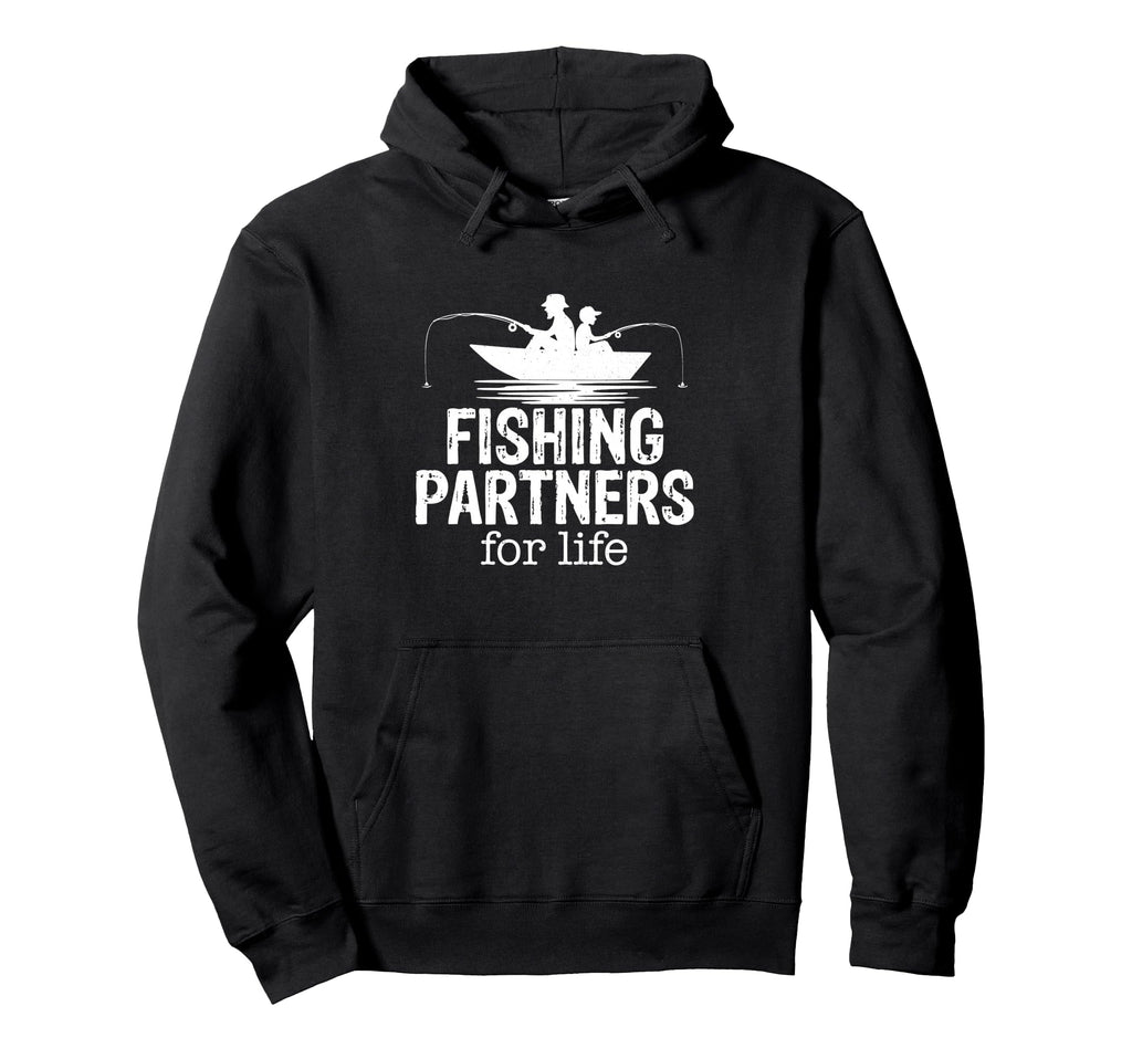 Father And Son Fishing Partners Hoodie - Casual Everyday Wear for Adults - T-Shirt, Sweatshirt, Hoodie