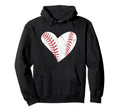 Baseball Heart Sports Player Mom Dad Hoodie - Graphic Print Men Women - T-Shirt, Sweatshirt, Hoodie