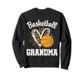 Basketball Grandma Leopard Heart Sweatshirt - Aesthetic Graphic Men Women - T-Shirt, Sweatshirt, Hoodie
