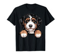 Bernedoodle Funny Peeking Pocket T-Shirt - Unique Graphic for Adults - T-Shirt, Sweatshirt, Hoodie