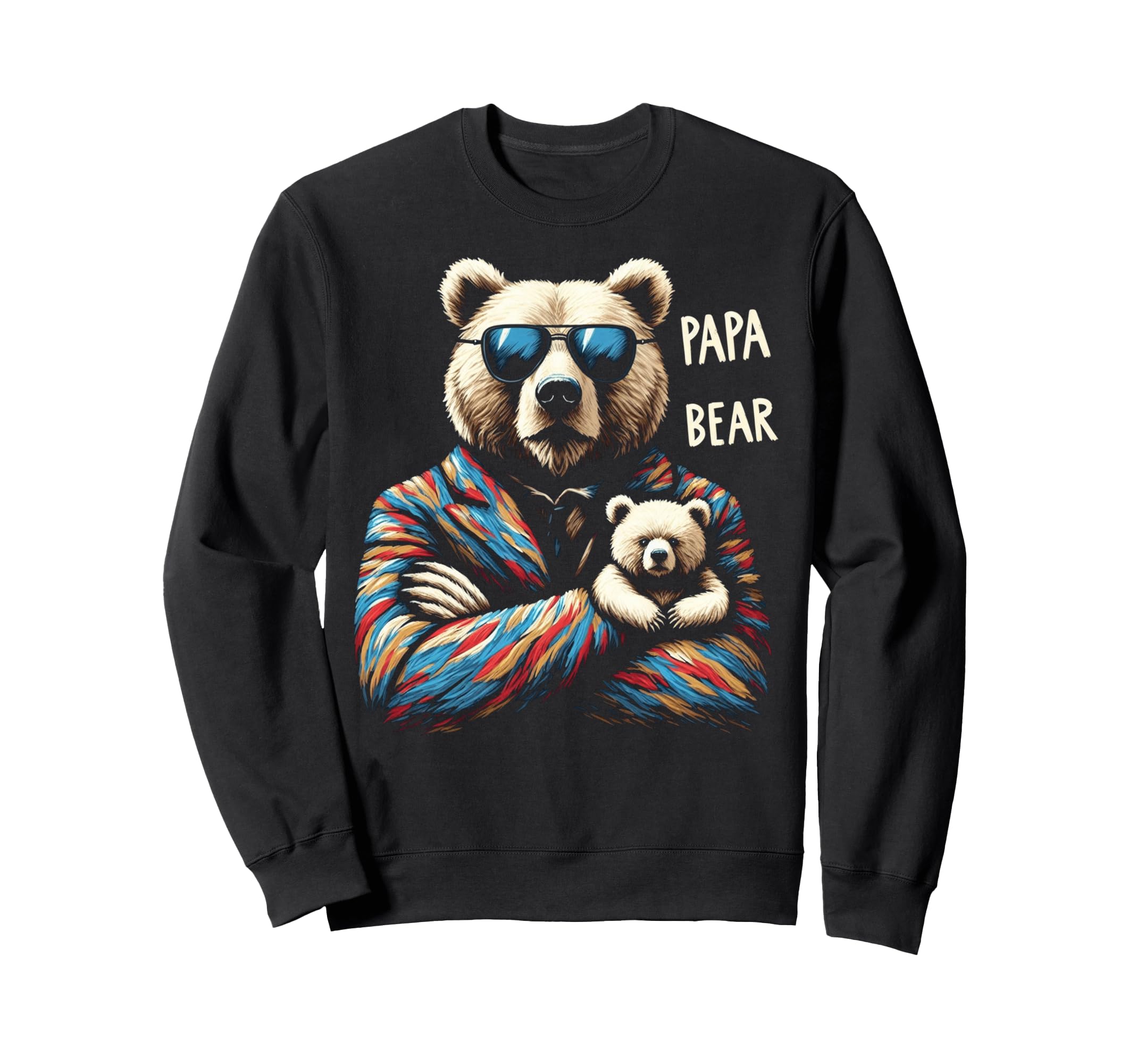 Papa Bear Funny Bears Animal Lover Sweatshirt - Minimalist Print Unisex - T-Shirt, Sweatshirt, Hoodie