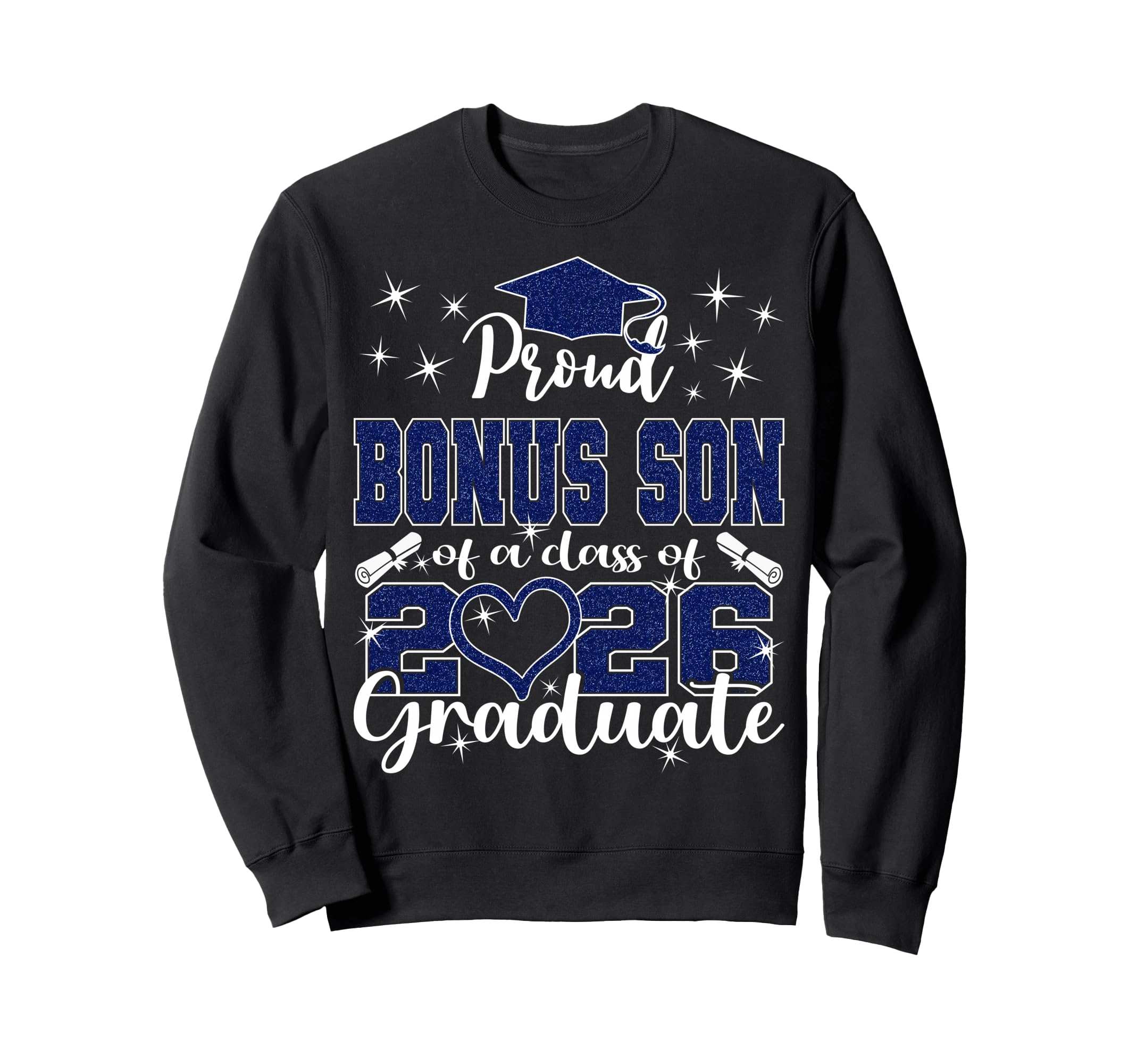 Super Proud Bonus Son 2026 Graduate Sweatshirt - Unique Graphic Men Women - T-Shirt, Sweatshirt, Hoodie