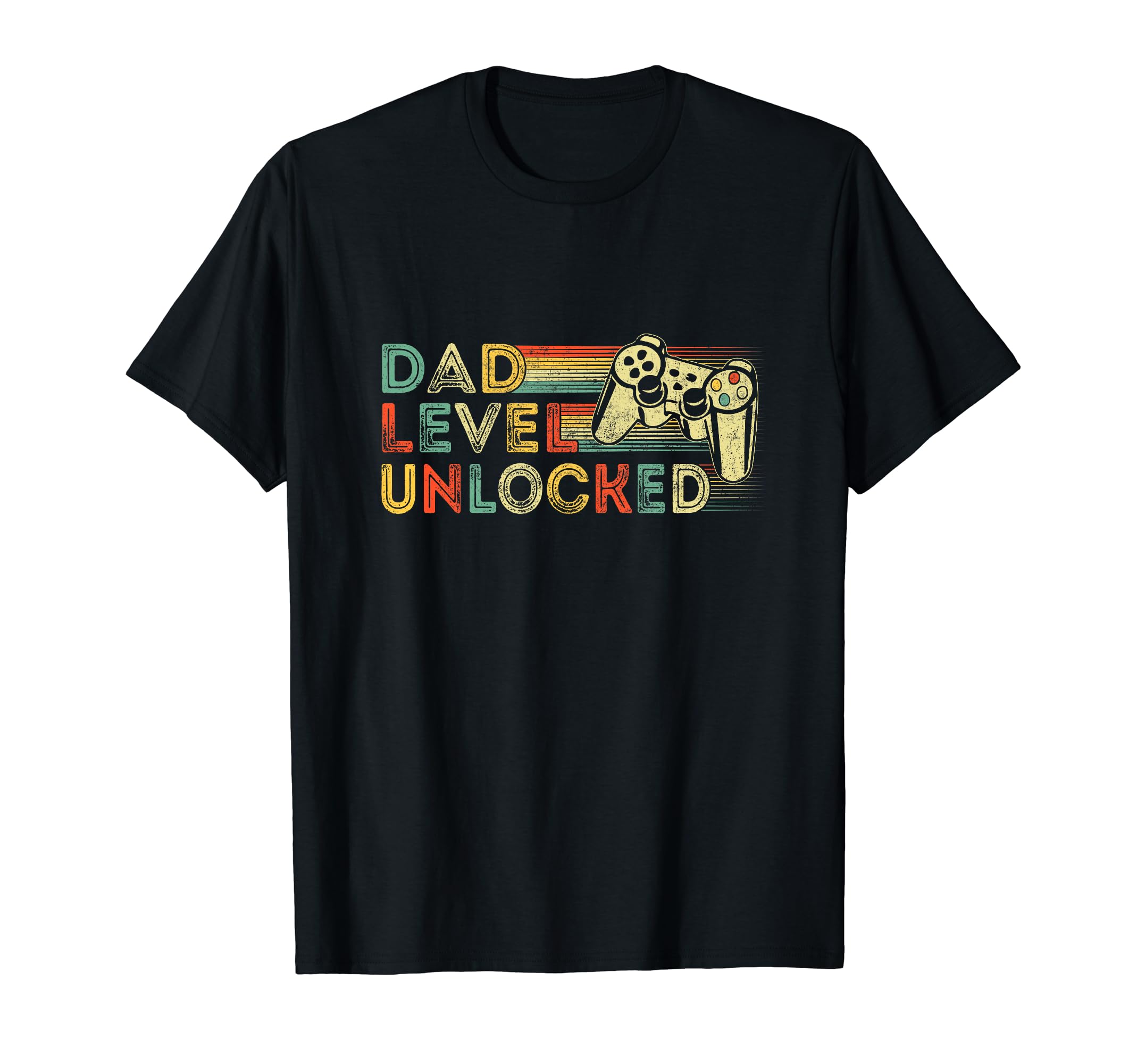 Funny New Dad Dad Level Unlocked T-Shirt - Custom Art Print Men Women - T-Shirt, Sweatshirt, Hoodie