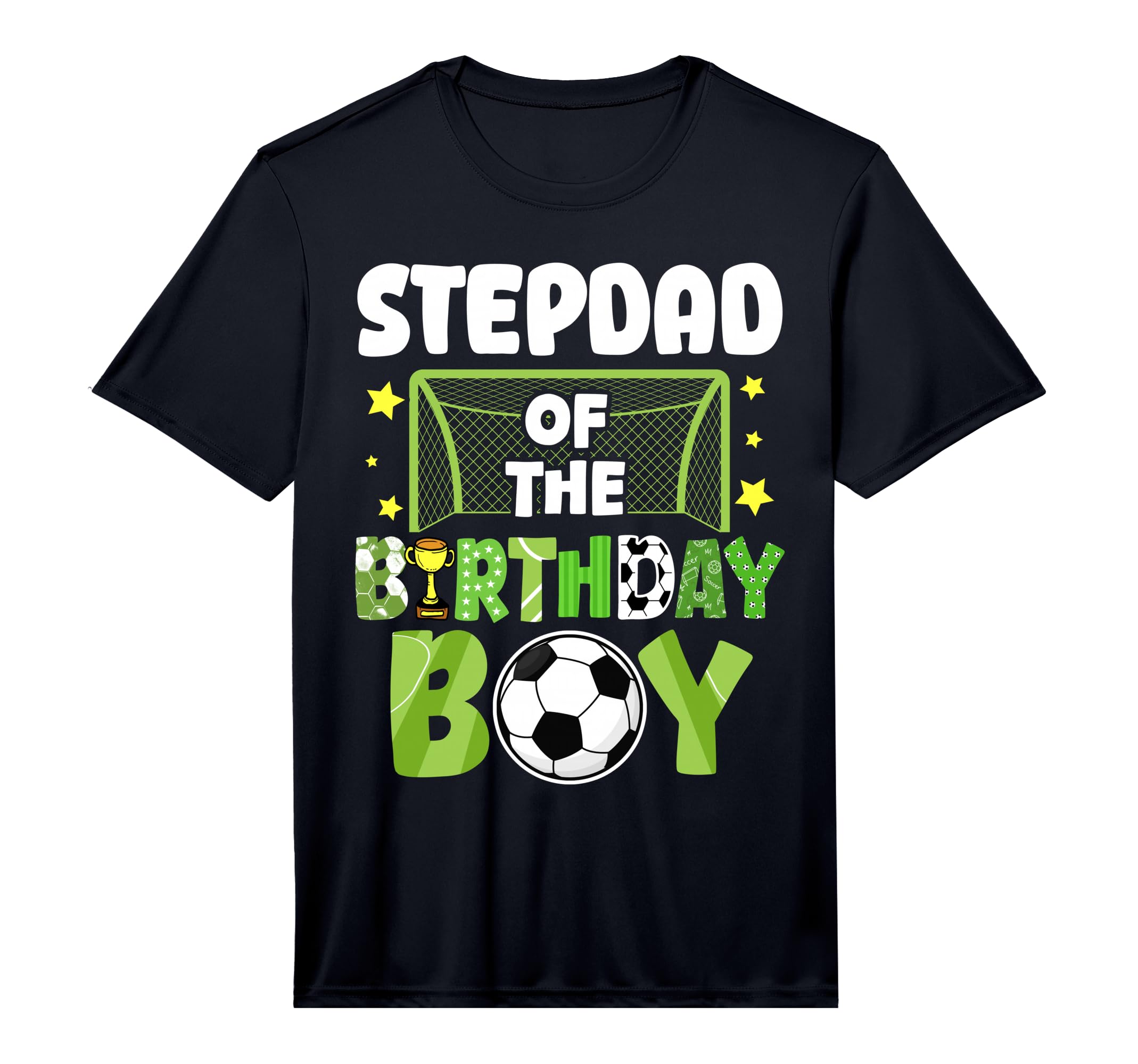 Mens Soccer Stepdad Birthday T-Shirt - Casual Everyday Wear Men Women - T-Shirt, Sweatshirt, Hoodie