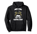 Its Game Day Messy Bun Soccer Hoodie - Aesthetic Graphic Unisex - T-Shirt, Sweatshirt, Hoodie