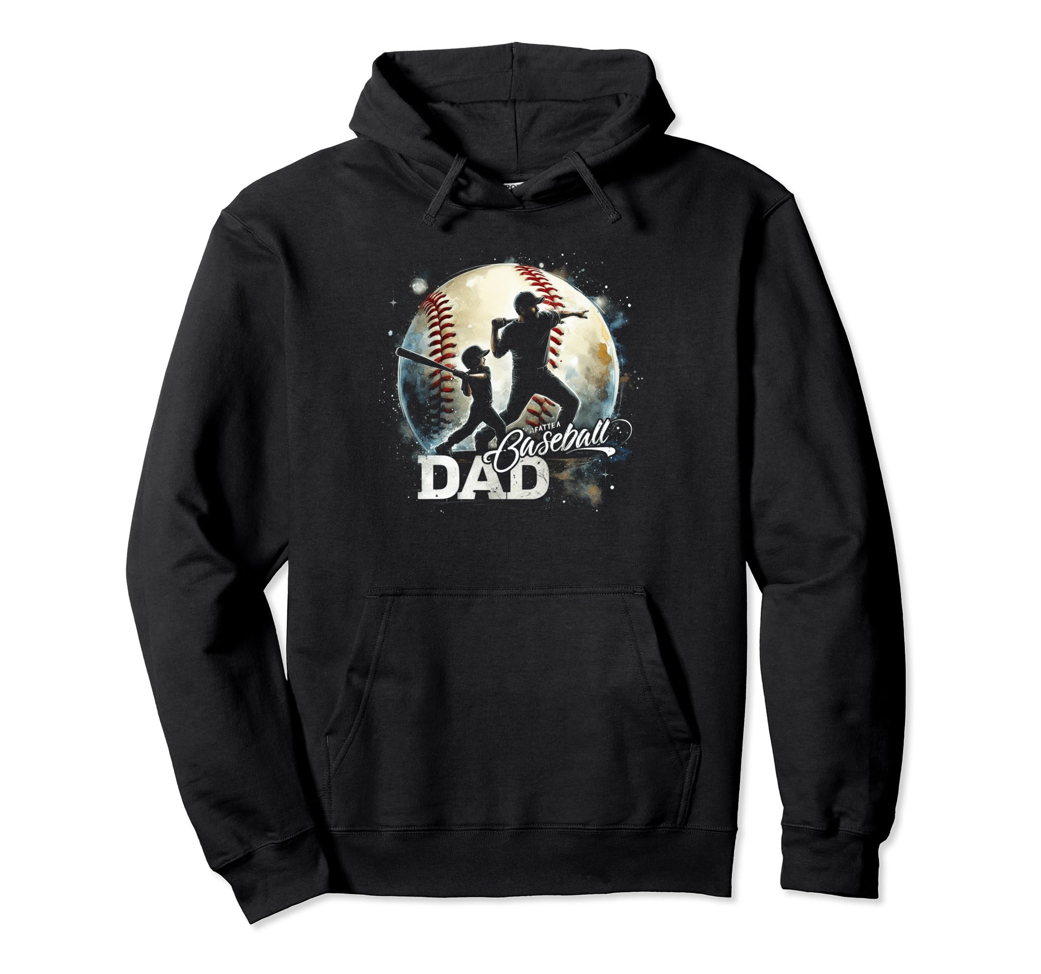 Baseball Dad Fathers Day Hoodie - Aesthetic Graphic Men Women - T-Shirt, Sweatshirt, Hoodie