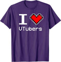 I Love VTubers, Pixel Heart, Retro Gamer - Adult & Kids T-Shirts, Sweatshirts & Hoodies apparel design preview 1
