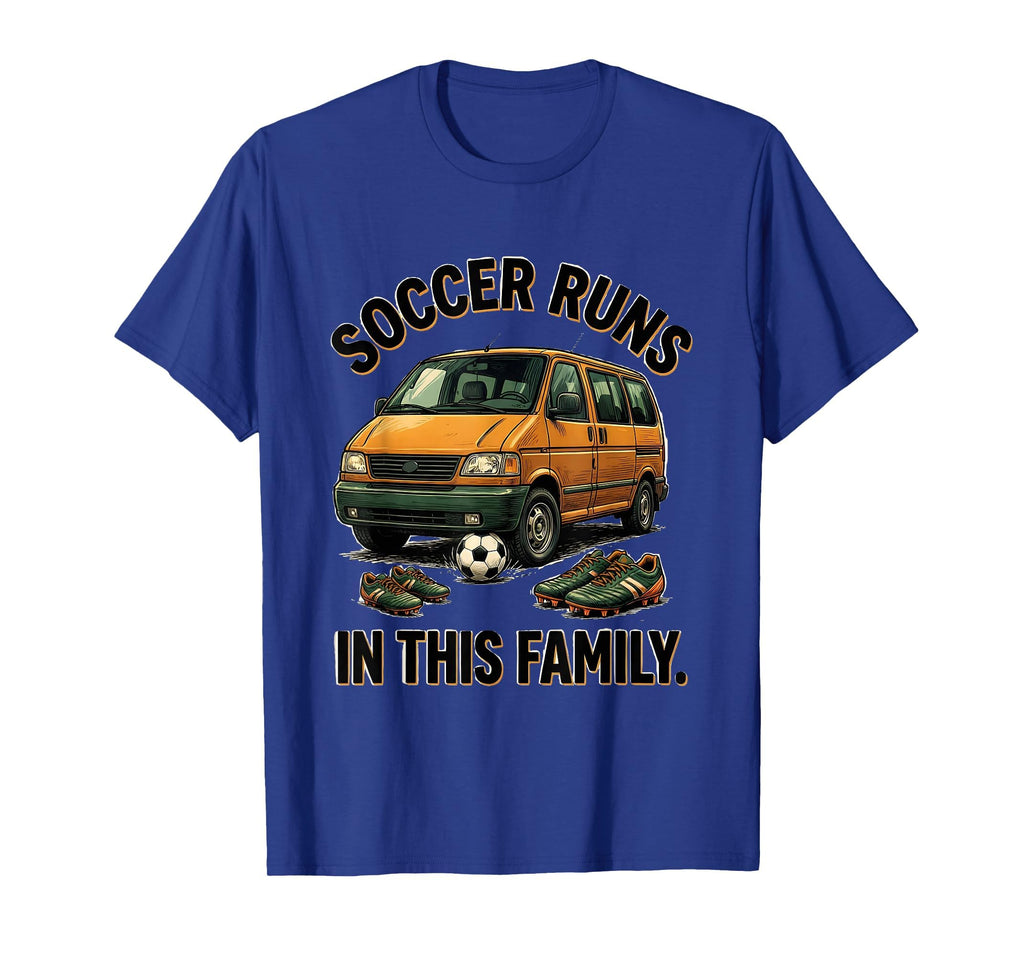Soccer Runs This Family Soccer Mom T-Shirt - Custom Art Print for Adults - T-Shirt, Sweatshirt, Hoodie