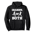 Grandpa Both Funny Soccer Baseball Hoodie - Minimalist Print for Adults - T-Shirt, Sweatshirt, Hoodie