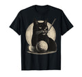 Cat Golf Funny Golfer Cat Dad T-Shirt - Fun Novelty Design Men Women - T-Shirt, Sweatshirt, Hoodie