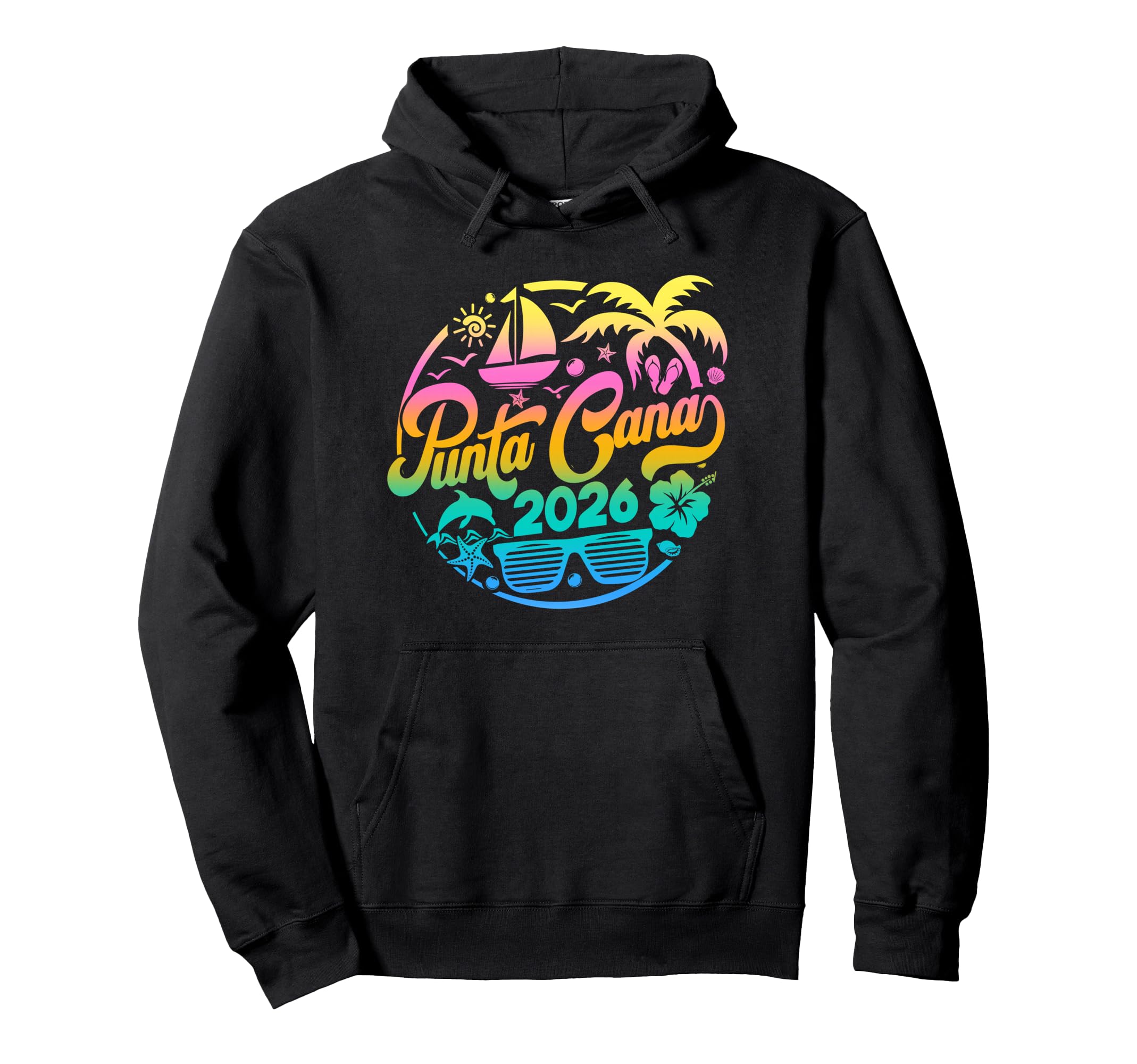 Punta Cana 2026 Family Vacation Beach Hoodie - Minimalist Print Unisex - T-Shirt, Sweatshirt, Hoodie