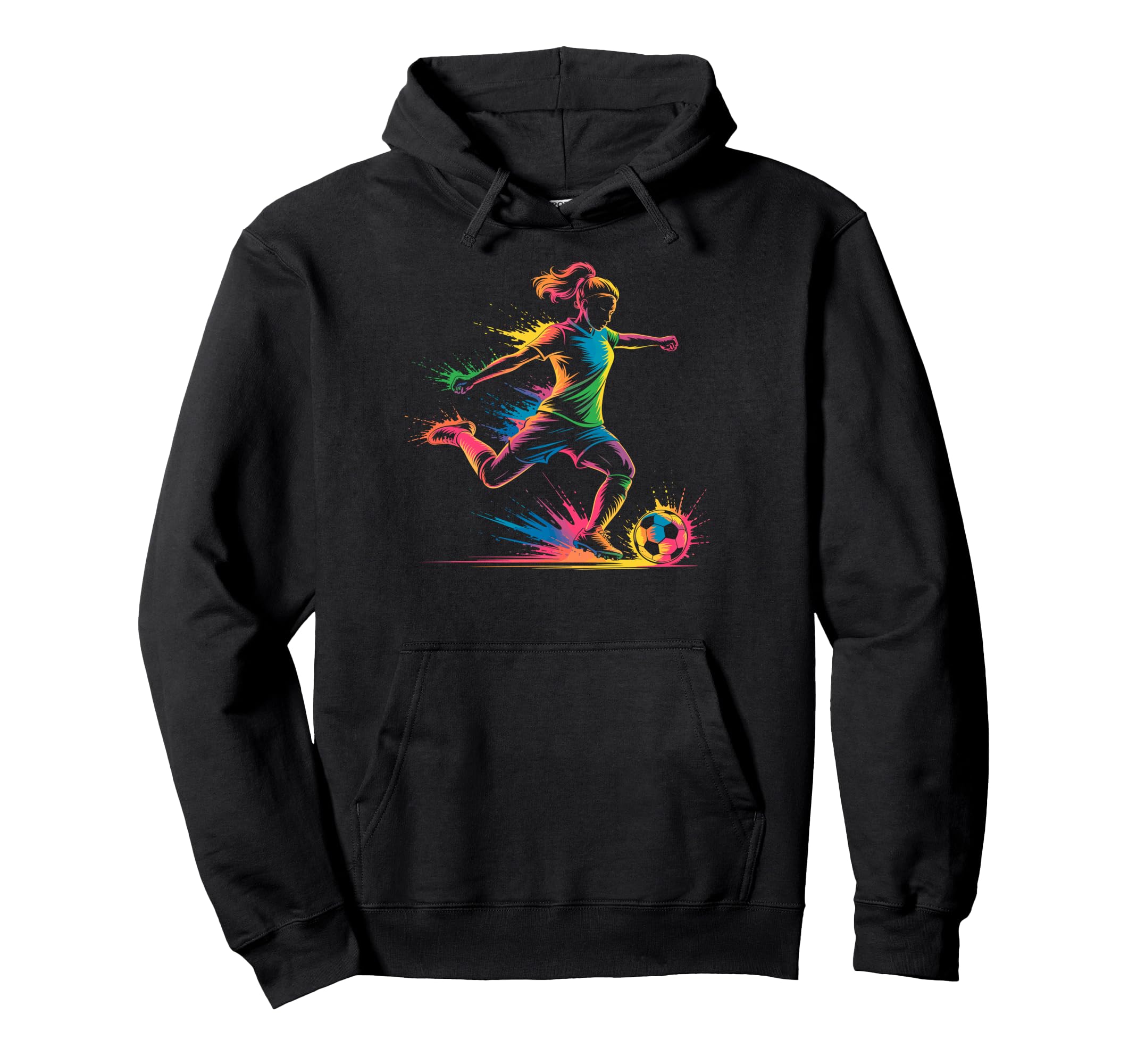 Colorful Funny Soccer Player Fan Dad Hoodie - Casual Everyday Wear Unisex - T-Shirt, Sweatshirt, Hoodie