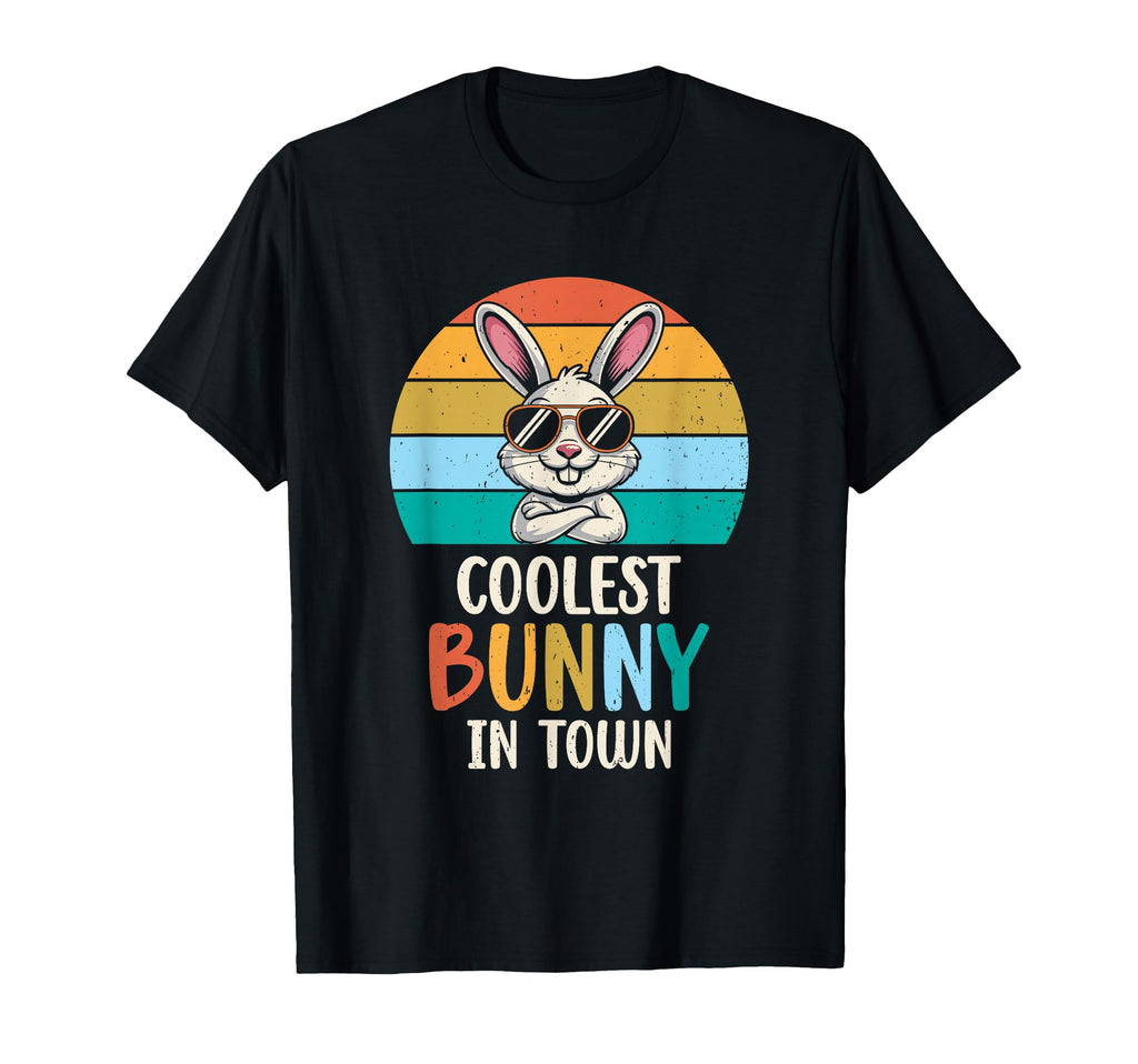 Coolest Bunny Town Easter Bunny T-Shirt - Aesthetic Graphic Unisex - T-Shirt, Sweatshirt, Hoodie