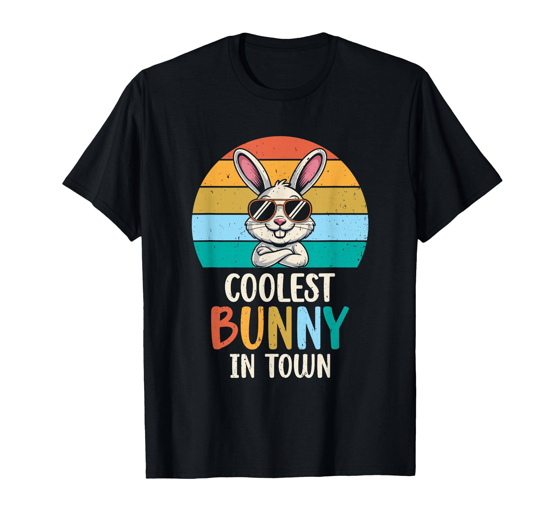 Coolest Bunny Town Easter Bunny T-Shirt - Aesthetic Graphic Unisex - T-Shirt, Sweatshirt, Hoodie