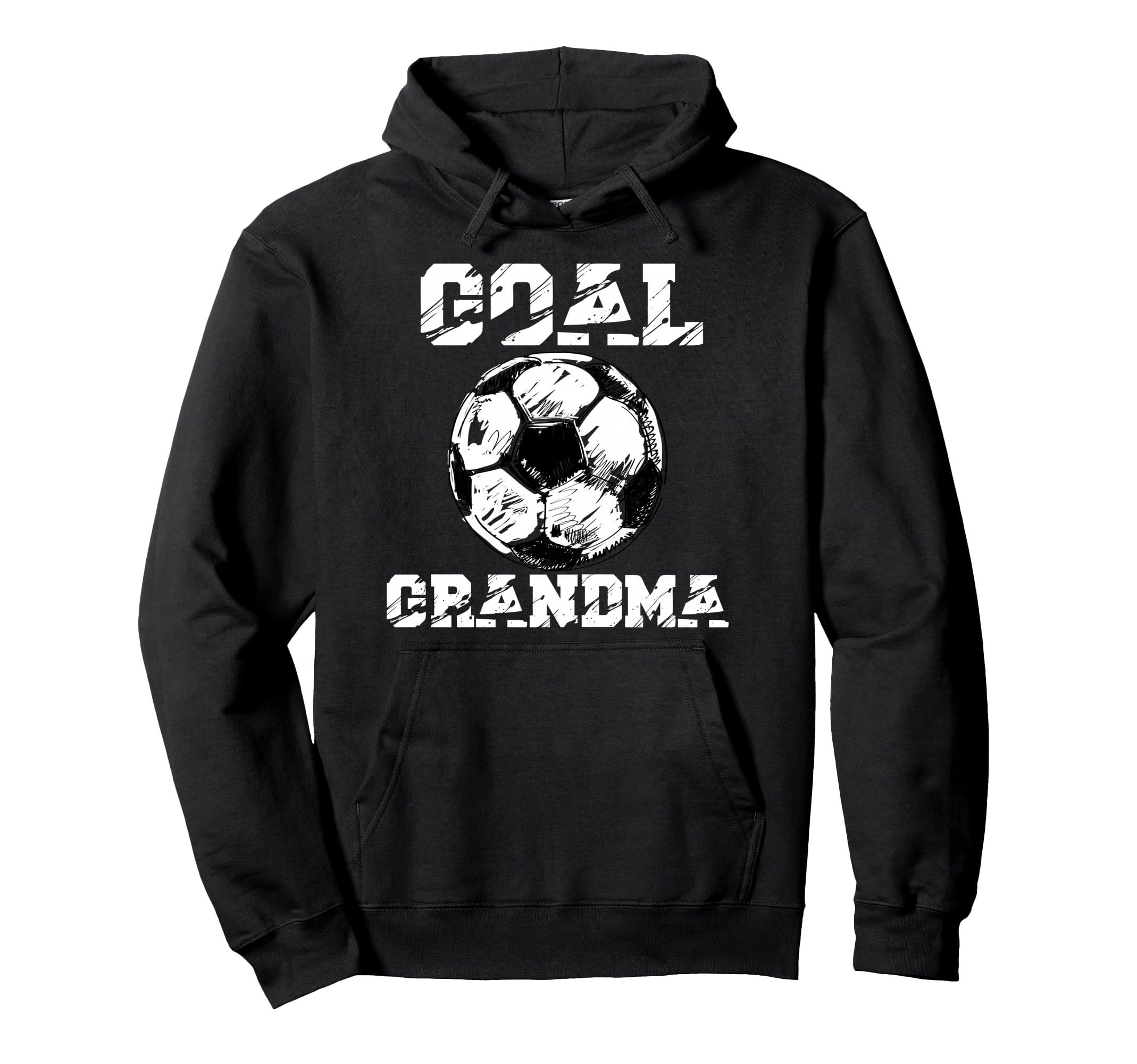 Goal Grandma Funny Football Soccer Hoodie - Minimalist Print for Adults - T-Shirt, Sweatshirt, Hoodie