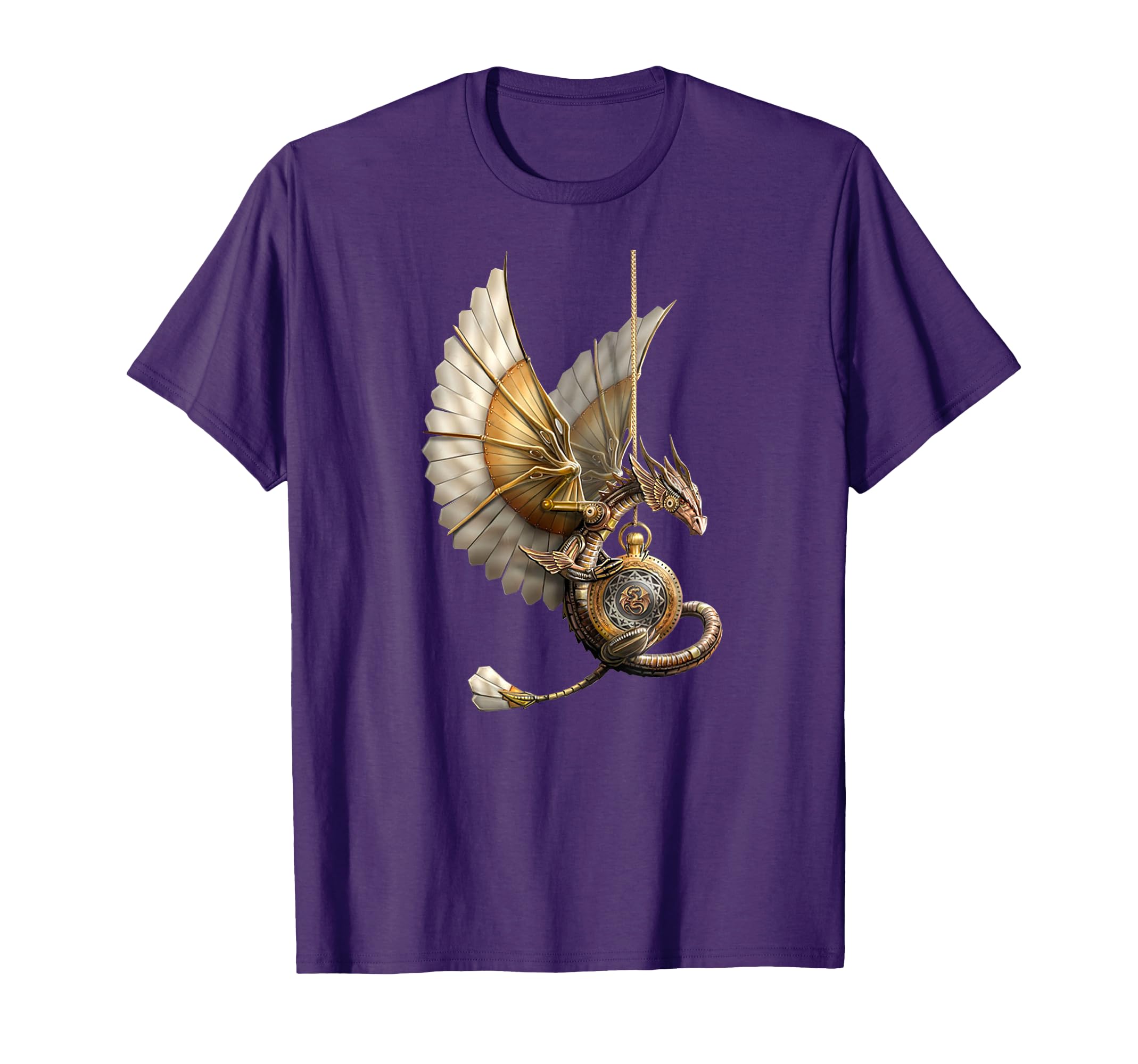 Steampunk Dragon Clock T-Shirt - Casual Everyday Wear Men Women - T-Shirt, Sweatshirt, Hoodie
