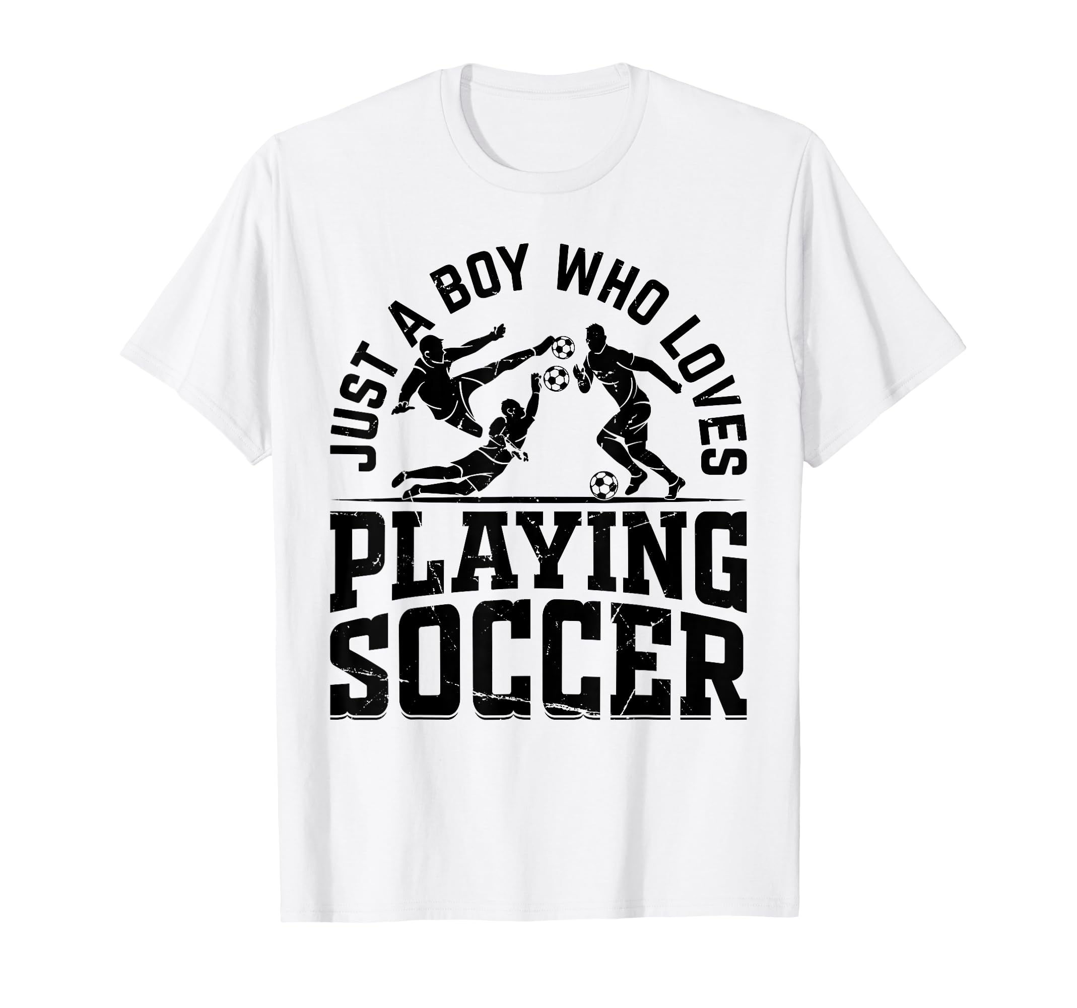 Soccer Just Who Loves Playing Soccer T-Shirt - Trendy Graphic Unisex - T-Shirt, Sweatshirt, Hoodie