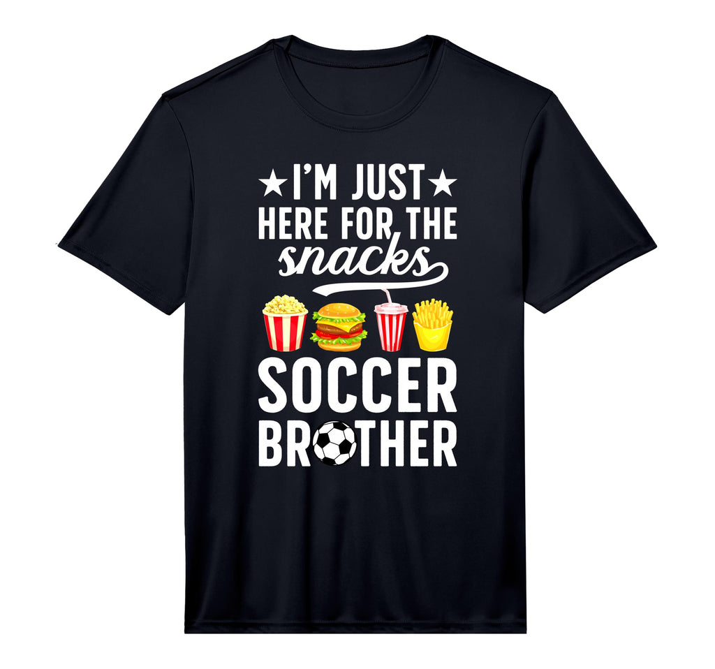 Here Snacks Soccer Brother Soccer T-Shirt - Minimalist Print for Adults - T-Shirt, Sweatshirt, Hoodie