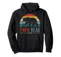 Papa Bear Lover Father Dad Parent Hoodie - Novelty Apparel Men Women - T-Shirt, Sweatshirt, Hoodie