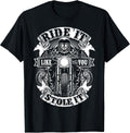 Biker Ride Like You Stole Skull Motorcycle Funny Men - Adult & Kids T-Shirts, Sweatshirts & Hoodies apparel design preview 1
