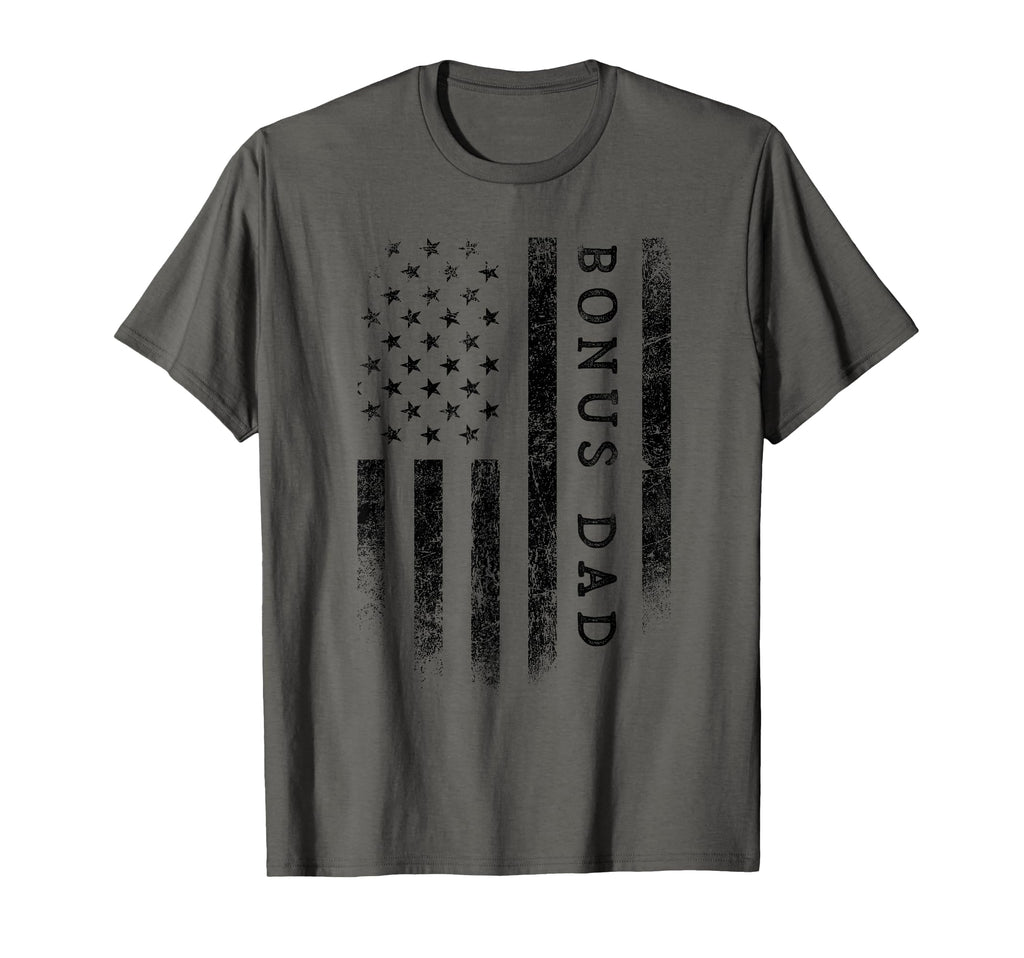 Bonus Dad Patriotic American Usa T-Shirt - Custom Art Print for Adults - T-Shirt, Sweatshirt, Hoodie