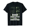 Dad Dedicated And Devoted Fathers Day T-Shirt - Custom Art Print Unisex - T-Shirt, Sweatshirt, Hoodie
