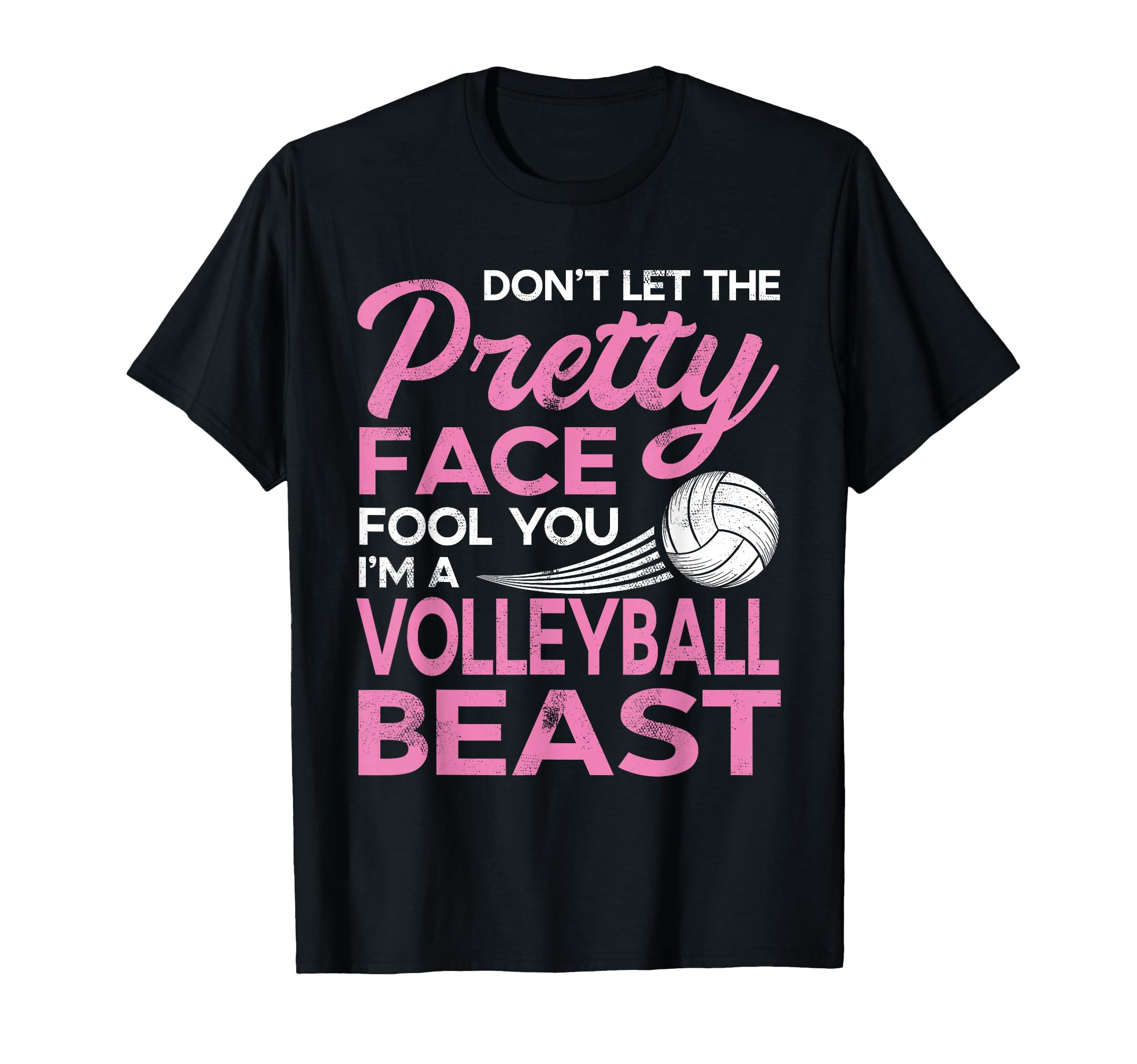 Funny Volleyball Pretty Face T-Shirt - Minimalist Print Unisex - T-Shirt, Sweatshirt, Hoodie