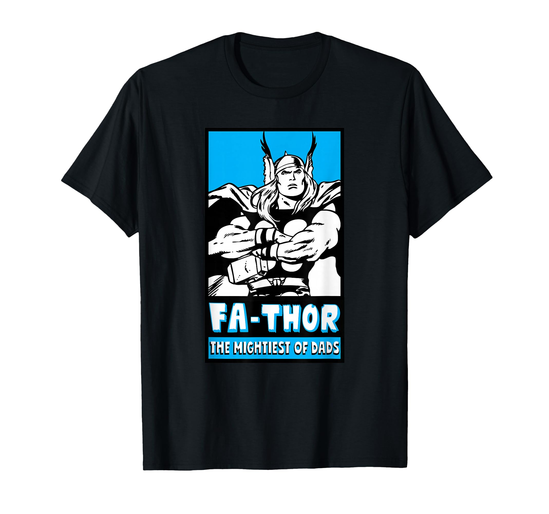 Marvel Fa Thor Mightiest Dads Fathers Day T-Shirt - Trendy Graphic Unisex - T-Shirt, Sweatshirt, Hoodie