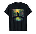 Funny Japanese Bridge Monet Cat T-Shirt - Novelty Apparel Men Women - T-Shirt, Sweatshirt, Hoodie
